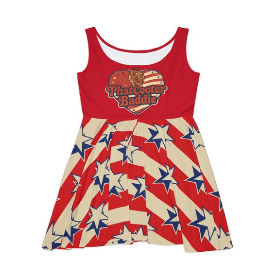 star print skater dress Burgundy and Gold Dress - Gold Star Skater Dress - Mini Dress