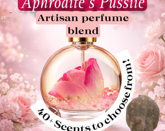 Aphrodite’s Pusiie- Luxury Artisan Perfumes & Perfume Oils – Handmade Fragrance Collection, 40+ Unique Scents to Choose From, Niche Artistic