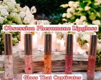 Obsession Pheromone Lip Gloss | Attraction Manifestation Lip Gloss | Love Spell Ritual Gloss | Crystal Infused Gloss | Lust & Passion Beauty