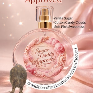 Perfume aprobado por Sugar Daddy / Fragancia dulce de vainilla y algodón de azúcar / Perfume gourmand / Aroma femenino a postre / Perfume artesanal