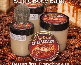 食べられるボディバーム フレーバーボディバーム 手作り保湿スキンバーム 甘い香りのボディバター ベッドルームアトラクション プラリネチーズケーキ