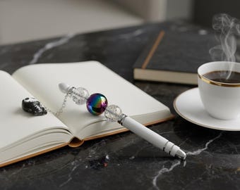 Mooie combinatie van stylus en schrijfpen met hangende bedel