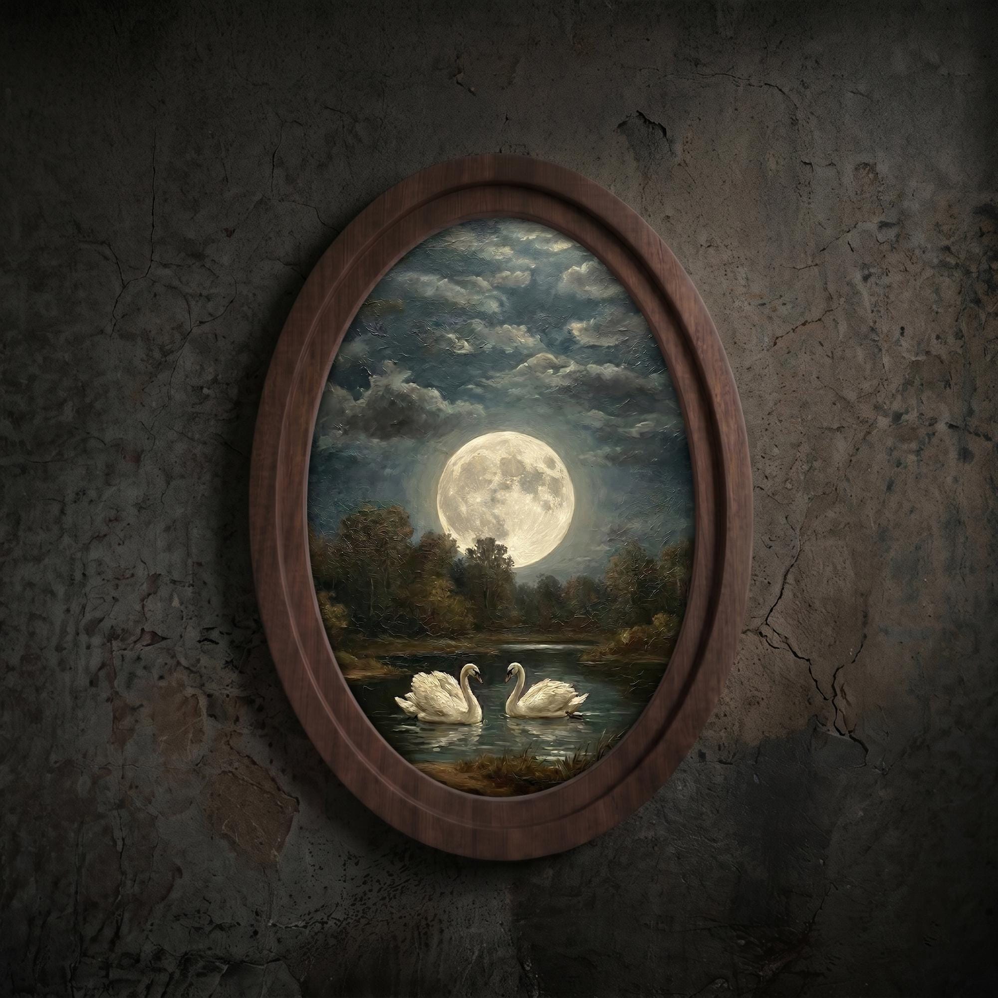 Oval Oil Painting - Etsy