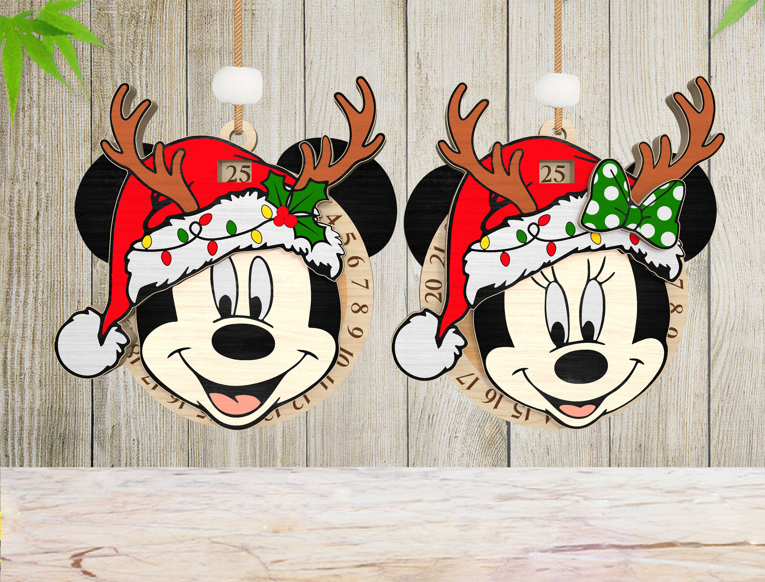 希少 ディズニー ミニー&ミッキー クリスマスカウントダウンカレンダー 可愛い 希少 ディズニー ミニー&ミッキー クリスマスカウントダウン