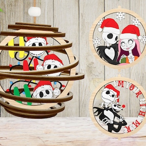 Spiral Movie Christmas Ornament Laser Cut Svg ,Merry Grinchmas Ornament Svg,Christmas Characters Ornament Svg,Christmas Gift,Christmas Decor