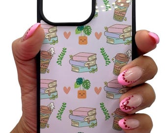 Bookish Coffee iPhone Case, Phone Cover