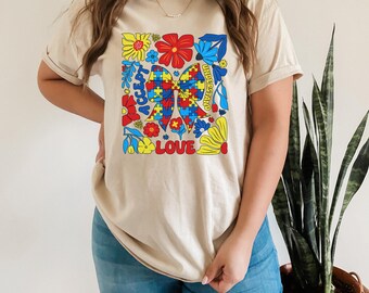 Sweat-shirt de sensibilisation à l'autisme, Mois de la sensibilisation à l'autisme, Tshirt sur la neurodiversité, Inclusion de l'autisme, Éducateur spécialisé, Vêtements de soutien à l'autisme