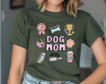 T-shirt pour maman chien, t-shirt pour amoureux des animaux de compagnie, cadeau pour maman chien