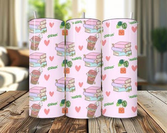 Gobelet livresques : design café et livres, gobelet fin 20 oz