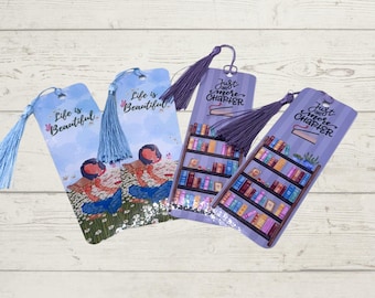 Marque-page floral plastifié : cadeau pour amoureux des livres