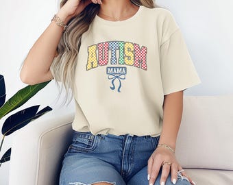 Chemise maman autiste, maman sensibilisée à l'autisme, acceptation de l'autisme, maman ayant des besoins spéciaux, t-shirt neurodiversité, soutien à l'autisme, cadeau maman autiste