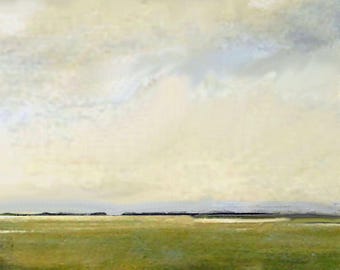 Custom Oil Painting Modern Landscape Abstract Sky Cloud Field Art