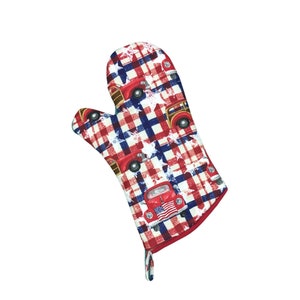 4th Of July Kitchen, 4th Of July Oven Mitt, Oven Glove, Quilted Oven Mitt, RV Camper Gift, BBQ Grill, Patriotic Oven Mitt, Mens Oven Mitt