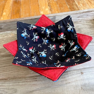 Pirate Bowl Cozy, Pirate Kitchen, Bowl Cozy, Bowl Cozies For Microwave, Soup Bowl Cozy, Halloween Kitchen, Gift For Pirate Lovers, RV Gifts