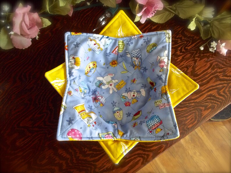 Bowl Cozy Soup Bowl Cozy Easter Bunny Kitchen Cozy For Microwave Kitchen Gifts Easter Easter Gifts For Adults Easter Kitchen Gifts