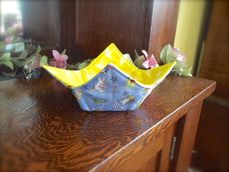 Bowl Cozy Soup Bowl Cozy Easter Bunny Kitchen Cozy For Microwave Kitchen Gifts Easter Easter Gifts For Adults Easter Kitchen Gifts