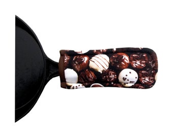 Cadeaux pour les amateurs de chocolat, Accessoire en fonte, Couvre manche de poêle, Couvre poignée de casserole, Couvre poignée en fonte, Cuisine de camping-car, Cadeaux chocolatés