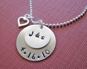 custom wedding anniversary necklace