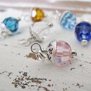 personalized birthstone charm 画像 2