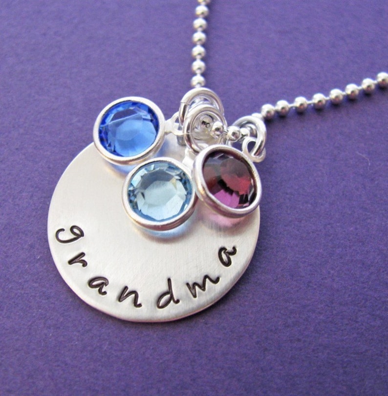 personalized grandma's jewels necklace image 1