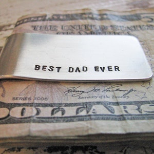 custom money clip personalize for Dad or groomsman gift image 1