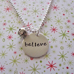 believe jingle bell necklace