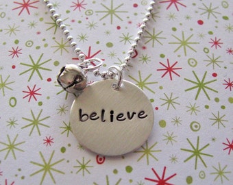 believe jingle bell necklace