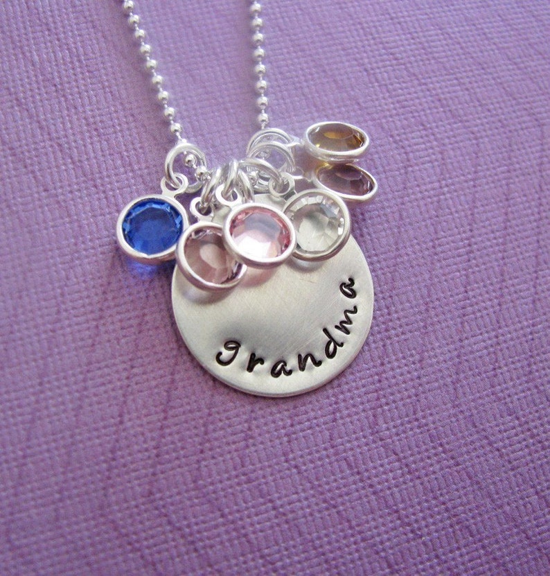 personalized grandma's jewels necklace image 3