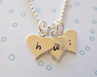 tiny heart charm necklace