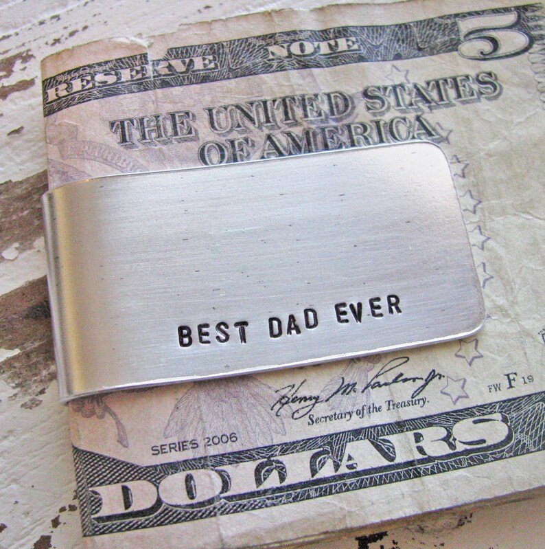 custom money clip personalize for Dad or groomsman gift image 2