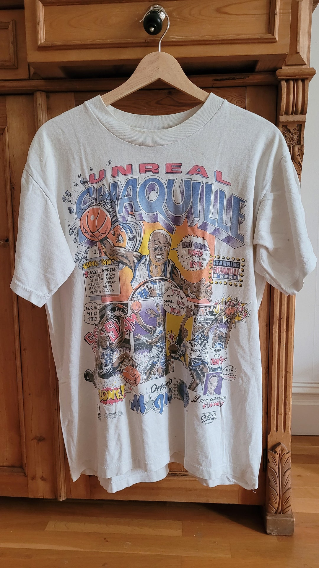 Vintage 1990s Unreal Shaquille Oneal Caricature T-shirt - Etsy