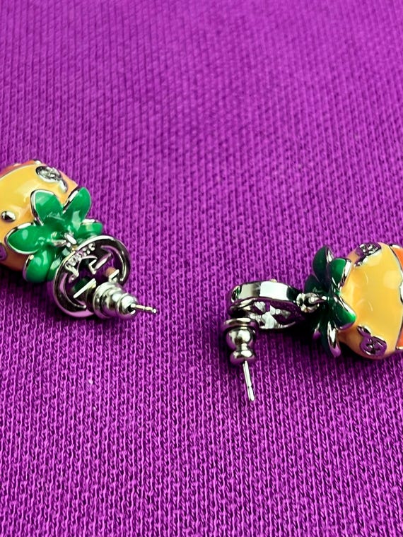 Vintage Gucci Silver Finish Strawberry Drop Earrings Fashionable Gucci Earrings for Women Iconic Designer Statement Jewelry Etsy Canada