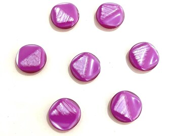Vintage Soft Pink Buttons: 7 Pcs