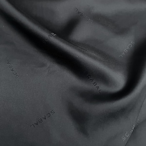 Scabal Luxury Lining Fabric • Designer Black Lining for Jackets, Blazers, Coats