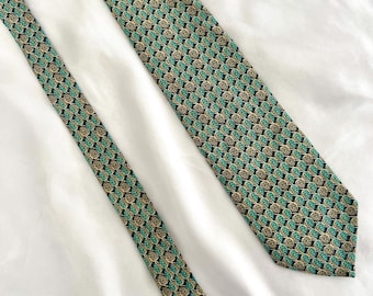 Vintage Christian Dior Silk Tie • Men’s Designer Tie • Blue Retro Silk Tie • Luxury Necktie • Made in France • 1980s Style Gift