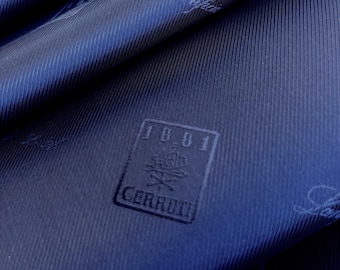Cerruti 1881 Dark Navy Blue Luxury Lining Fabric.