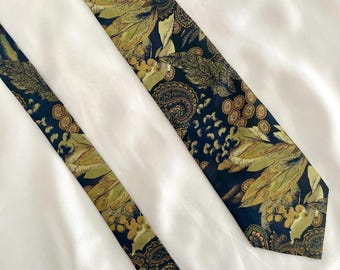 Vintage Christian Dior Silk Tie | Old-Fashioned 1980s Luxury Necktie | Made in France | Retro Executive Style | Collector’s Gift for Him