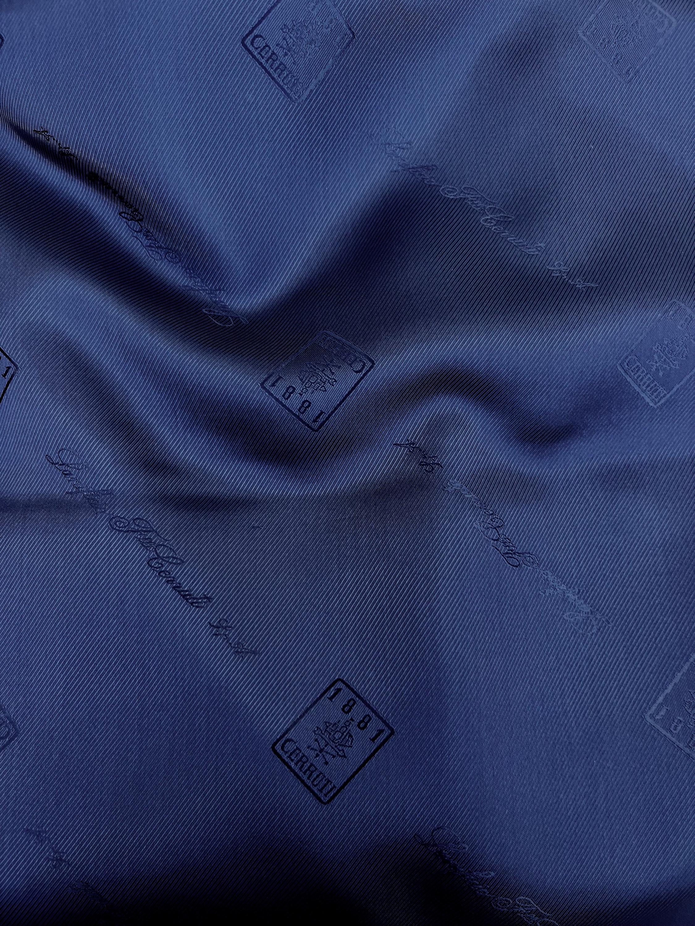 Cerruti 1881 Dark Navy Blue Luxury Vintage Lining Fabric. - Etsy