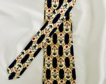 Vintage Lanvin Paris Silk Tie, Made in France