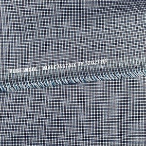 Pure All Wool Plaid Fabric by Tollegno, Made in Italy.