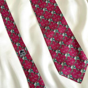 Vintage Andre Claude Canova Silk Tie: 90s French Retro Style