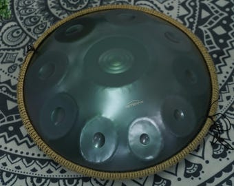 Handpan D Minor Grass Green 10 notes Hand Pan Drum with Accessories
