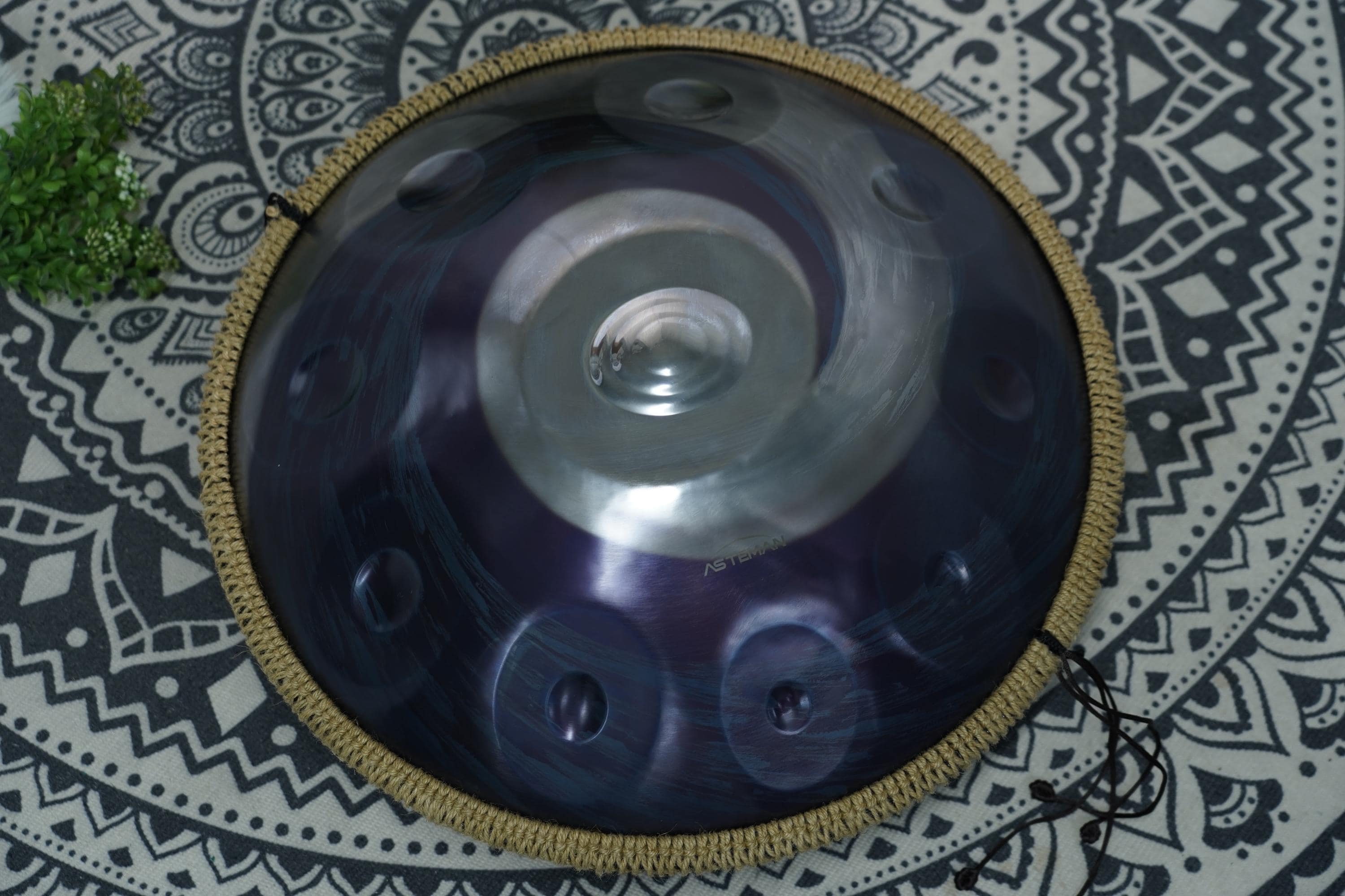 Handpan Purple Silver 10 Notes D Minor Suitable as A Musical Gift