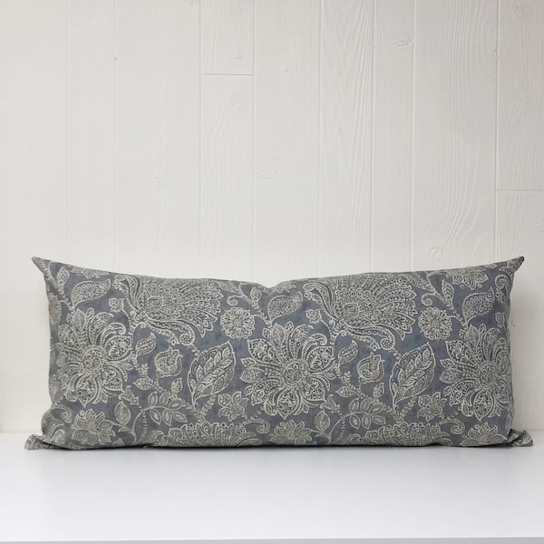 Grey Lumbar Pillow Etsy