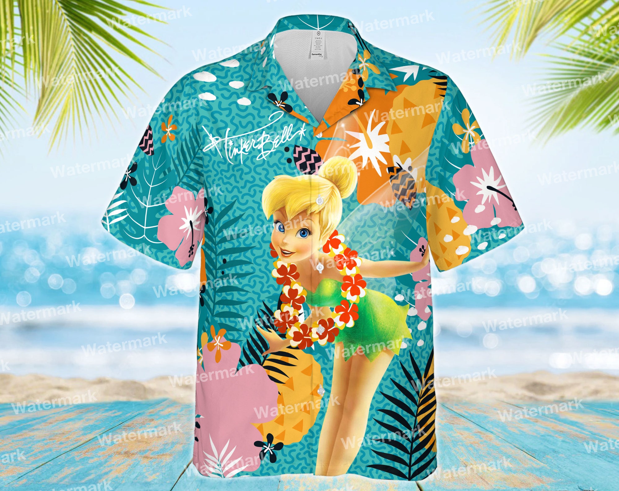 Kombi Tinker Bell Hawaiian Shirt Kombi Tinker Bell Hawaiian Shirt