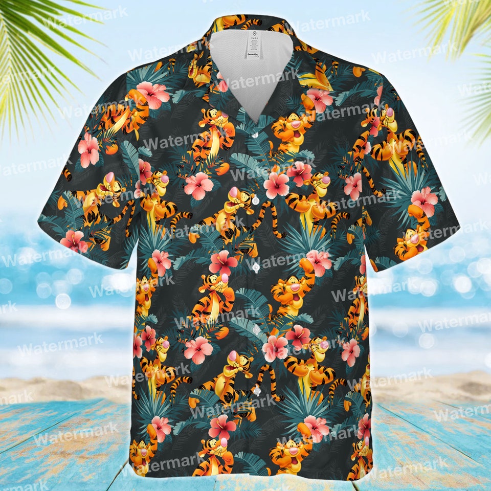 Tigger disney hawaiian shirt