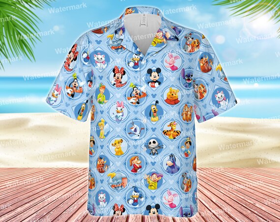Mickey Mouse Hawaiian Shirt Donald Duck 