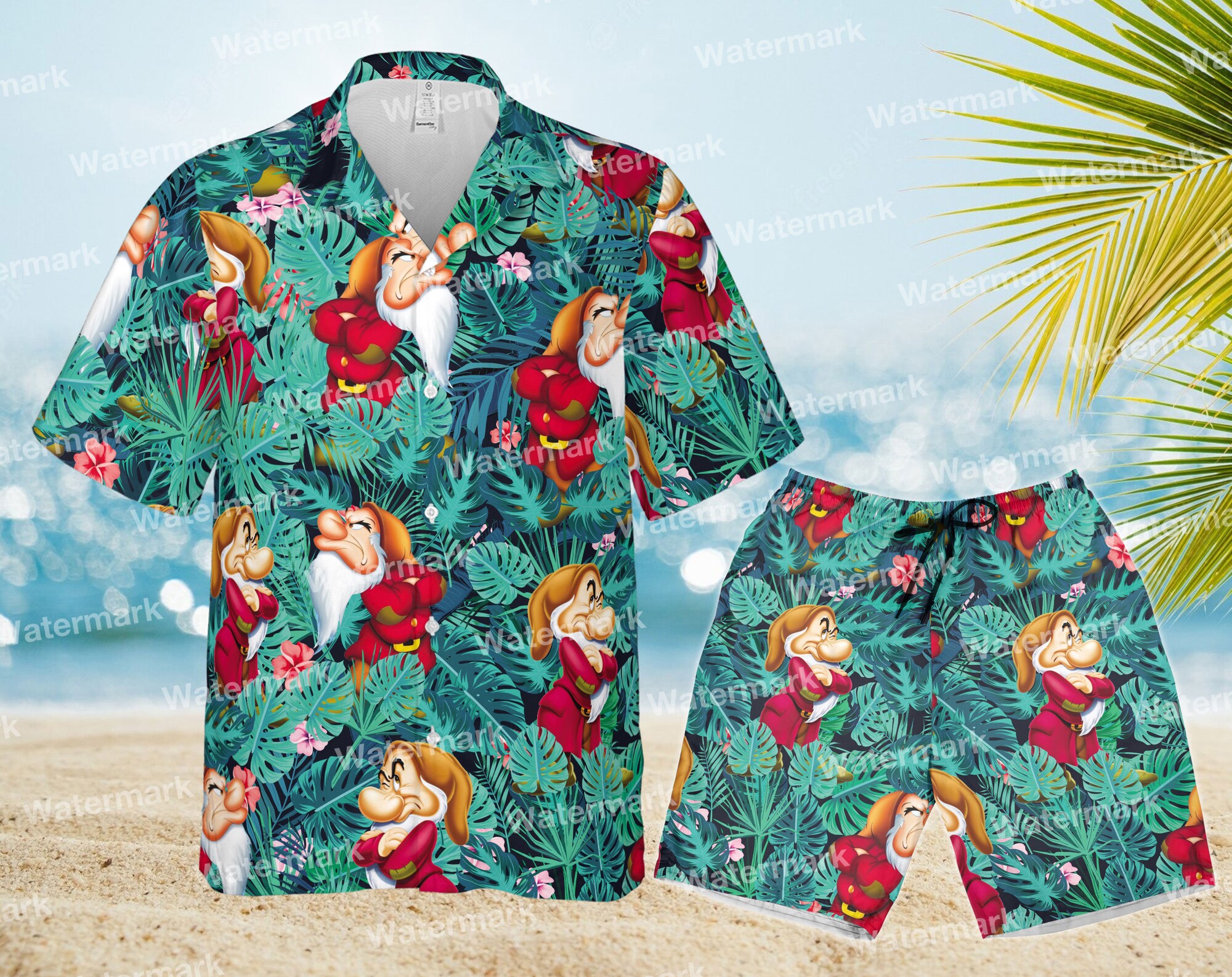 Discover Grumpy floral hawaiian shirt