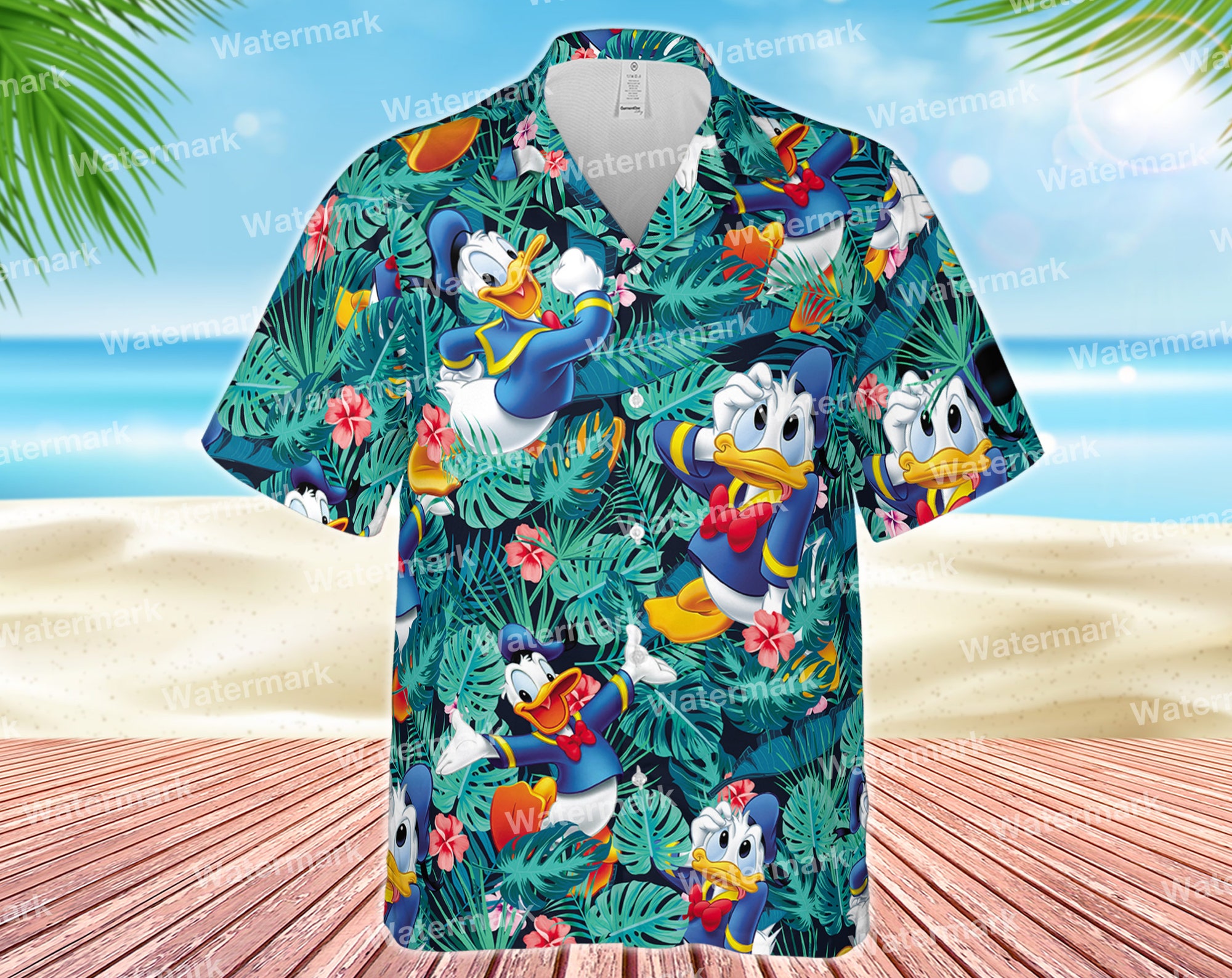 Donald Ente aloha beach Hawaiian Shirt Donald Ente aloha beach Hawaiian Shirt