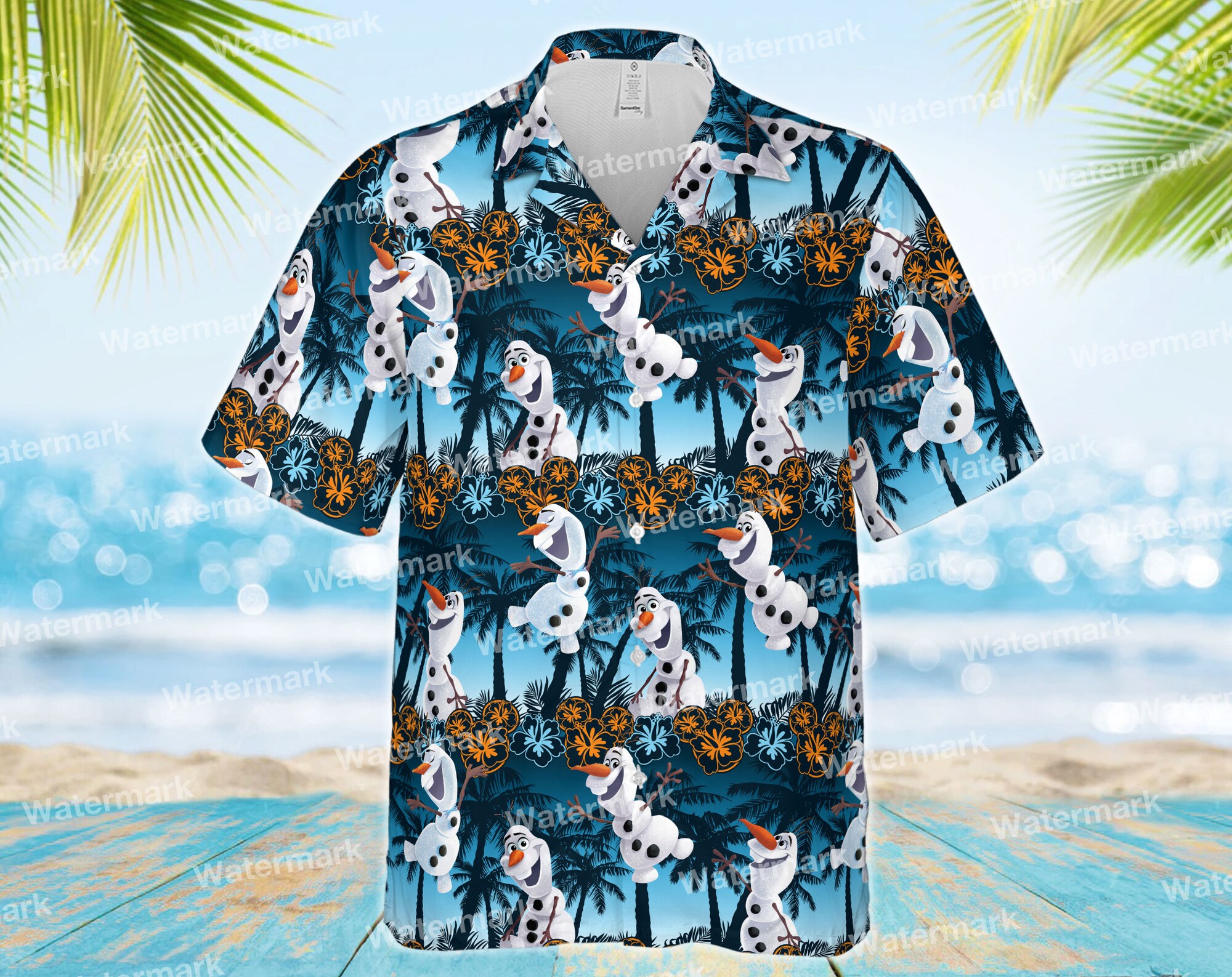 Olaf Frozen Sommer Hawaiian Shirt Olaf Frozen Sommer Hawaiian Shirt